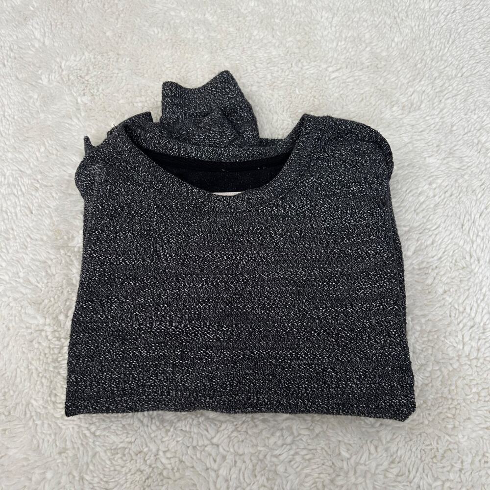 Marine Layer Chill Textured Sweatshirt Anthracite Gray Womens Sz XS‎
